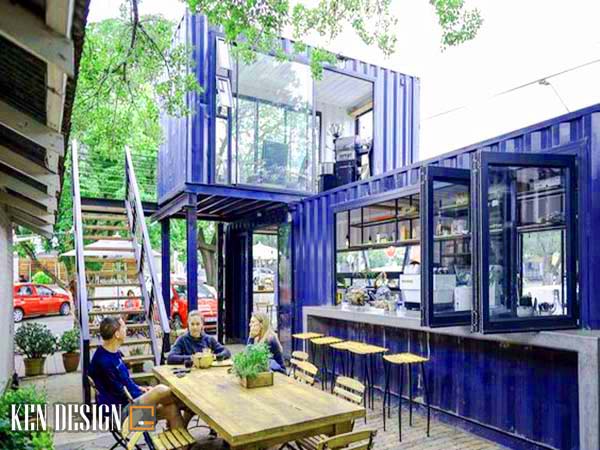 thiết kế thi công trọn gói quán cà phê container